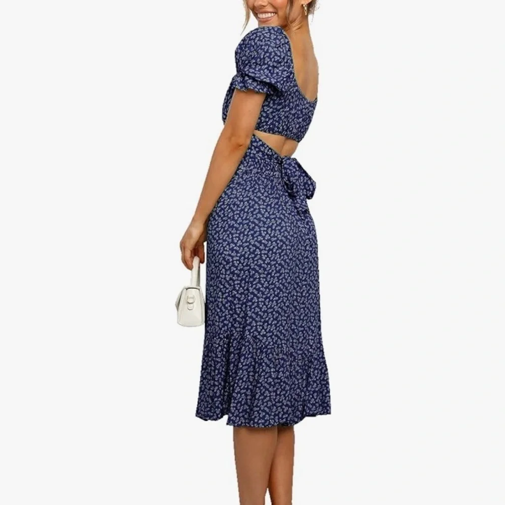 Matching 2 piece skirt and top set